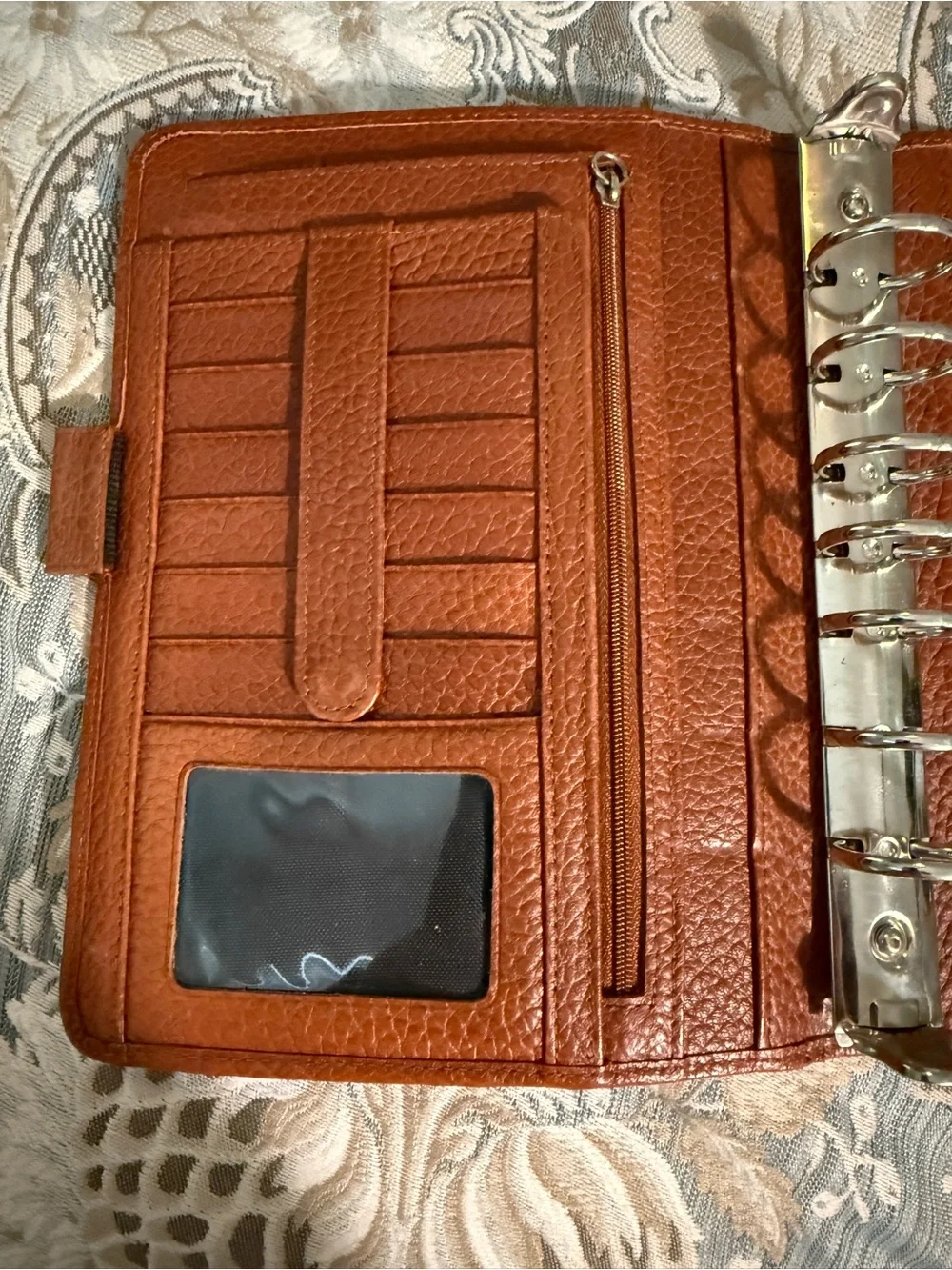 Franklin Covey Cognac Brown 6 Ring Planner Binder